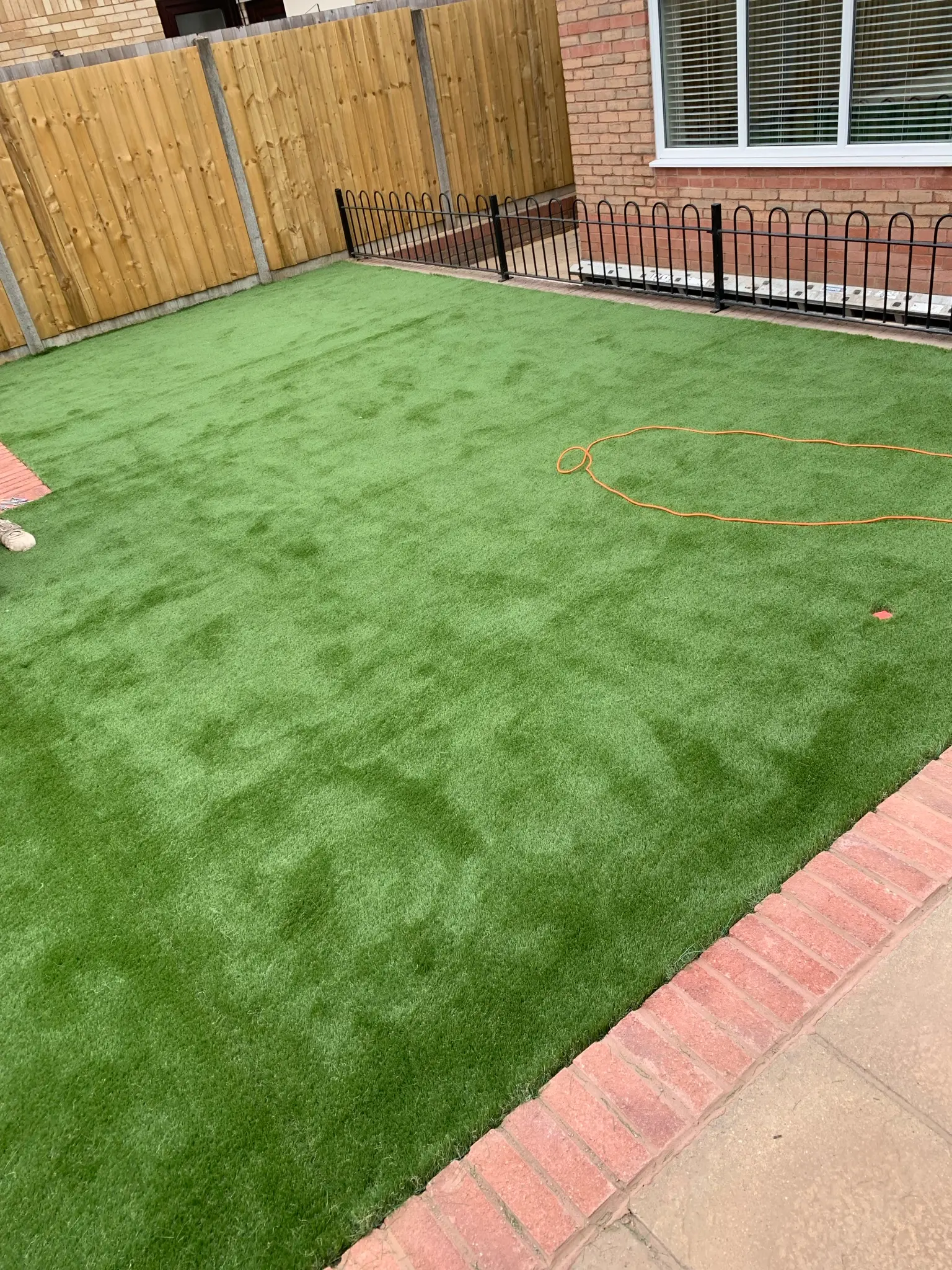 Artificial grass lawn